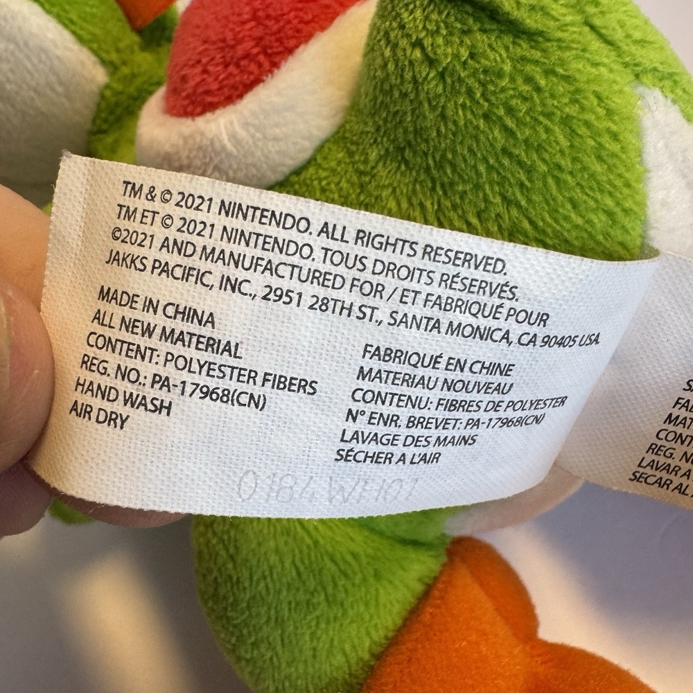 Super Mario Fire Mario & Yoshi Plush 9" Nintendo Stuffies Mario Brothers - Picture 16 of 16